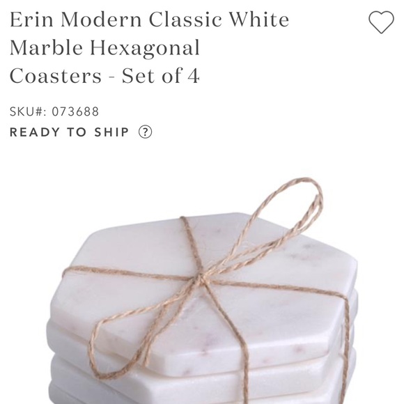 ZEAL WHITE MARBLE COASTERS - Picture 3 of 10